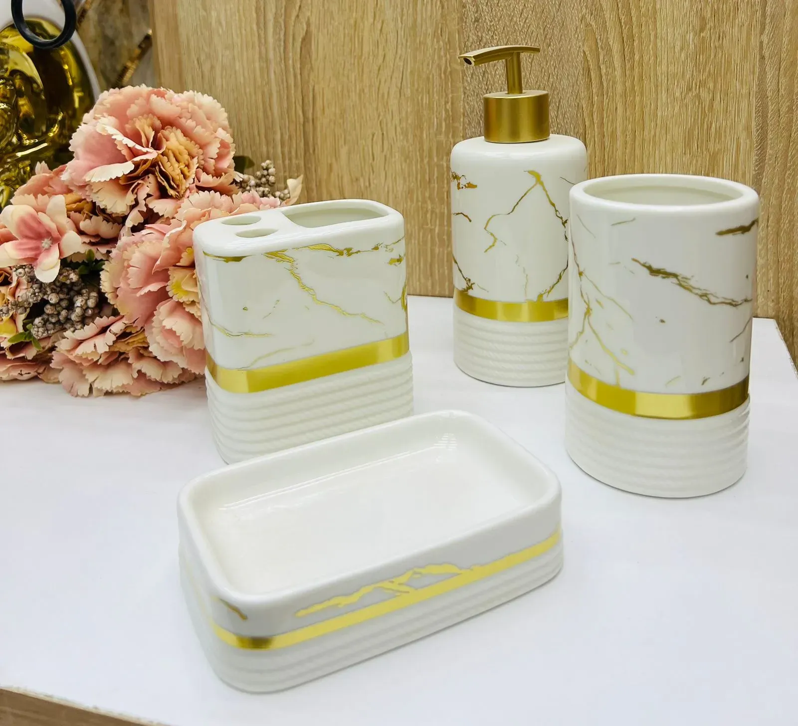 Set Accessoires Salle de Bain 4 Pièces A2