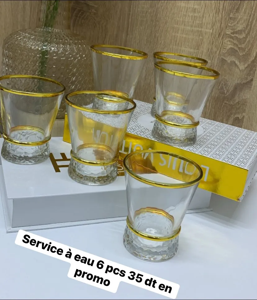 Ensemble 6 Verres Élégants – Verrerie Art de Table Design