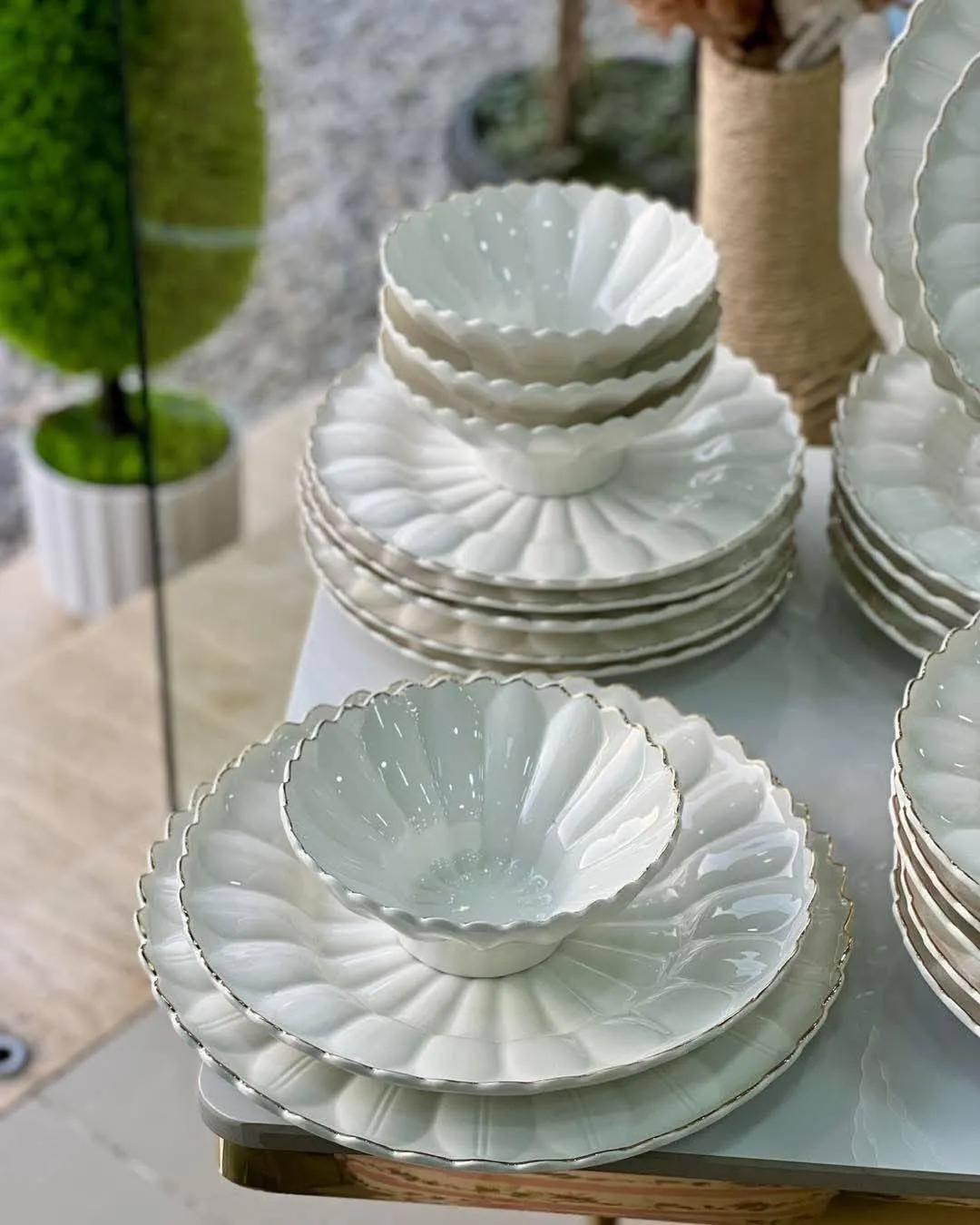 Service à Table Complet 24 Pièces – Vaisselle Design pour 6 Personnes - image 2