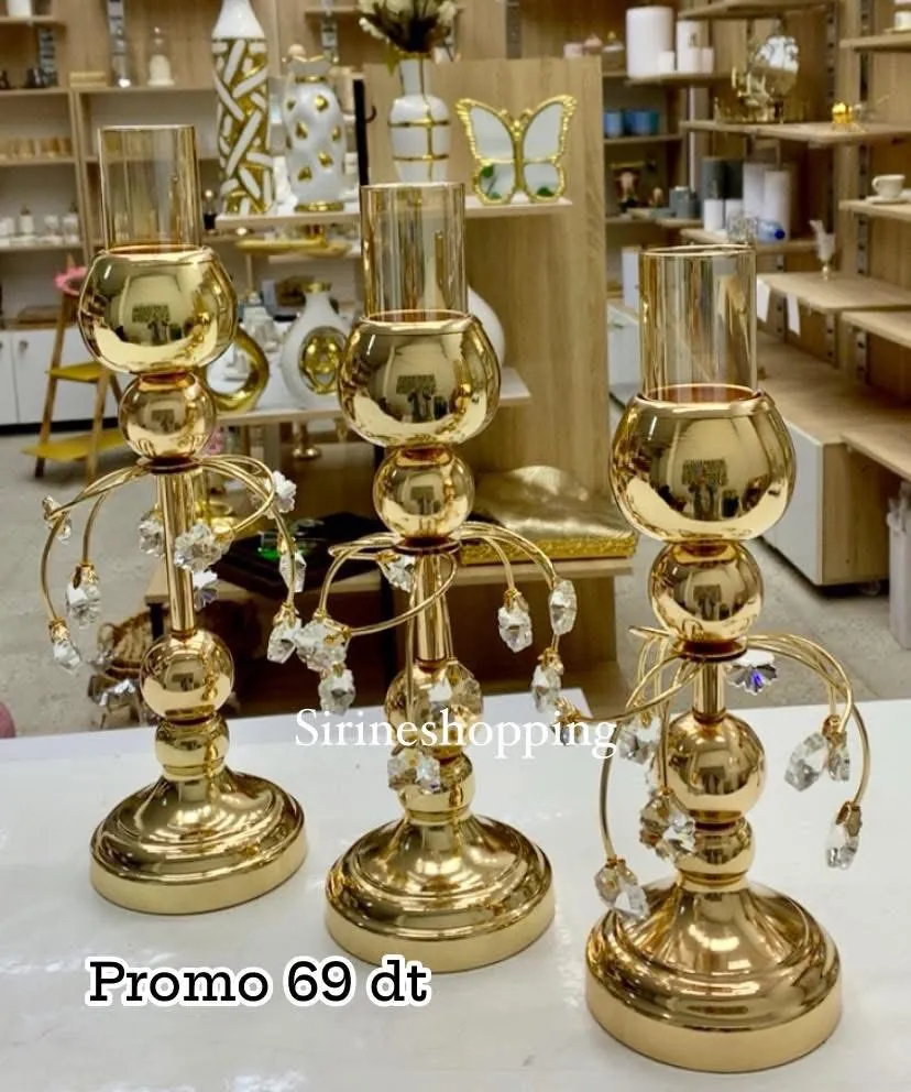 Bougeoir Pilier en Cristal – Chandelier Décoratif Luxe - image 2