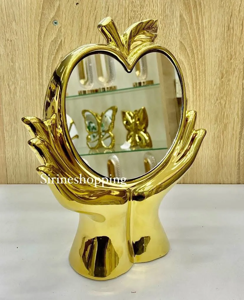 Miroir Décoratif Forme Pomme – Décoration Murale Originale - image 2